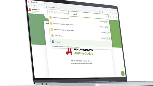 Symbole bei den Suchergebnissen ermöglichen eine schnelle Orientierung. © APOverlag
