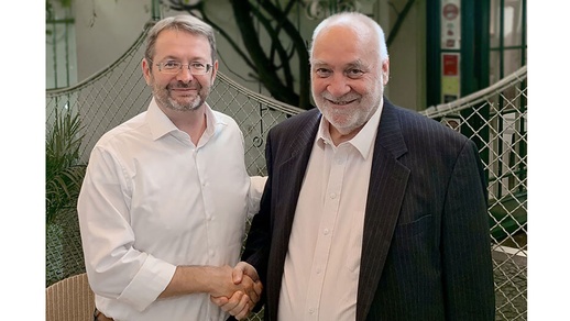 Univ.-Prof. Dr. Johannes Pollak (l.) und Univ.-Prof. Dr. Dr. h.c. mult. Alfred Pritz (r.) © SFU