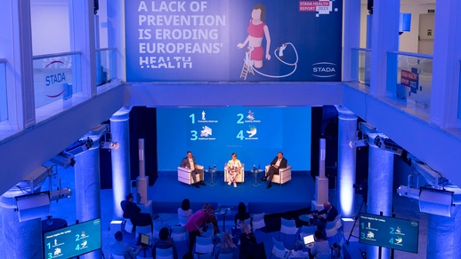 Im exklusiven Palacio Neptuno im Stadtzentrum von Madrid fand die Präsentation des Stada Health Reports 2023 statt. Die ÖAZ war live vor Ort. © Beigestellt