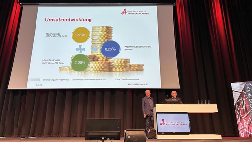 Gerhard Kobinger und Josef Fasching  präsentierten wieder den Wirtschaftsbericht des letzten Jahres. © beigestellt