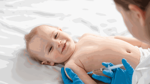 Baby wird geimpft © Shutterstock