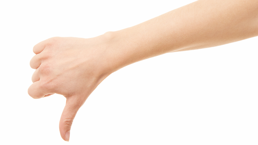 Daumen runter © Shutterstock