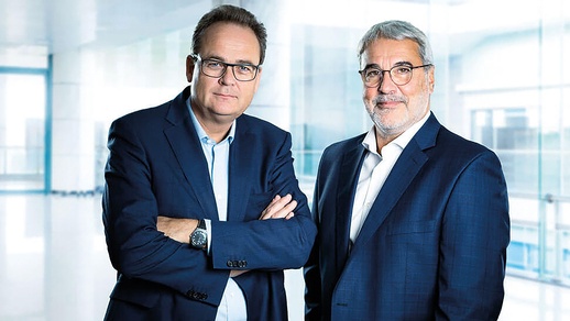 Univ.-Prof. Dr. Wolfgang Hilbe und Dipl. Bw. Gerhard Feilmayr, MBA, Gründer der MEDCH Plattform. © Georg Wilke