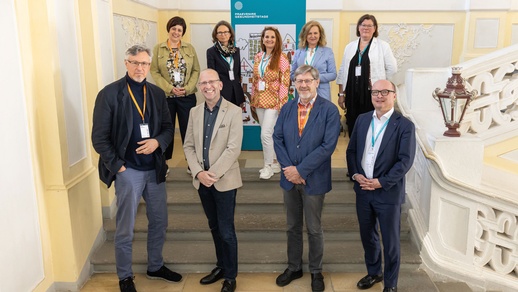 Die Diskussionsteilnehmer:innen: Bernhard Rupp, Constance Schlegl, Markus Golla, Silvia Rosoli, Gabriele Jaksch, Erwin Rebhandl, Elisabeth Potzmann, Marion Hackl, Thomas W. Veitschegger (v. l. n. r.) © Viennamotion KG