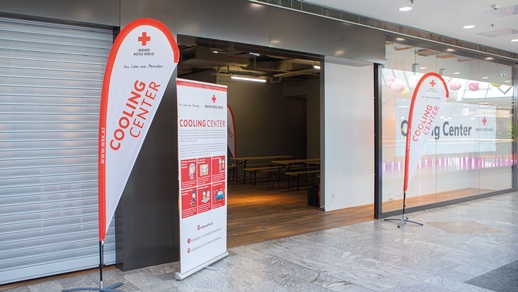 Das Cooling Center in der SCN in Floridsdorf steht für alle kostenlos zur Verfügung. © Beigestellt