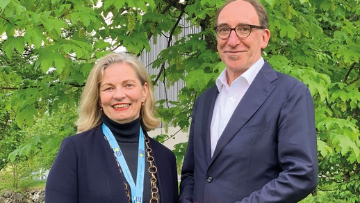 Mag. pharm. Dr. Ulrike Mursch-Edlmayr, Präsidentin der Österreichischen Apothekerkammer, sprach mit Gesundheitsminister Johannes Rauch über die wichtige Rolle der Apotheken im Gesundheitssystem. © Österreichische Apothekerkammer