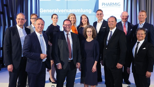 Präsidium und Vorstand wurden bei der Generalversammlung der Pharmig in ihren Ämtern bestätigt. © Stadt Wien/Christian Fürthner