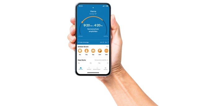 Sonnenschutz-App © Beigestellt