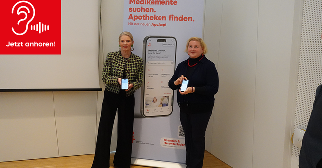 Apothekerkammer-Pr&auml;sidentin Mag. pharm. Dr. Ulrike Mursch-Edlmayr (l.) & Gesundheits- und Sozialministerin Korinna Schumann  &copy; beigestellt