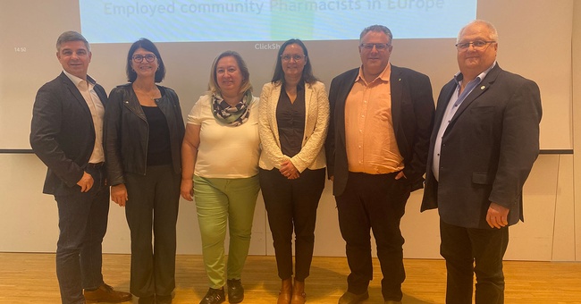 Gemeinsam geht’s besser – der neu gewählte EPhEU-Vorstand mit Andreas May, Caroline Wehrle Willer, Katarina Milosevic  Kostadinovic, Katarina Fehir Šola, Norbert Valecka und Philippe Floquet (v. l. n. r.). © Schmolke Gerhard, VAAÖ