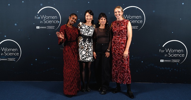 Die &bdquo;For Women in Science&ldquo;-Preistr&auml;gerinnen in &Ouml;sterreich 2026: Dr. Noreen Mukhwana Mutoro, Dr. Yi-Chien Tsai, Dr. Laura Manuela Torres Borda, Marina Schapfl, PhD. (v.&thinsp;l.) &copy; L&rsquo;Or&eacute;al Austria/Philipp Schulz