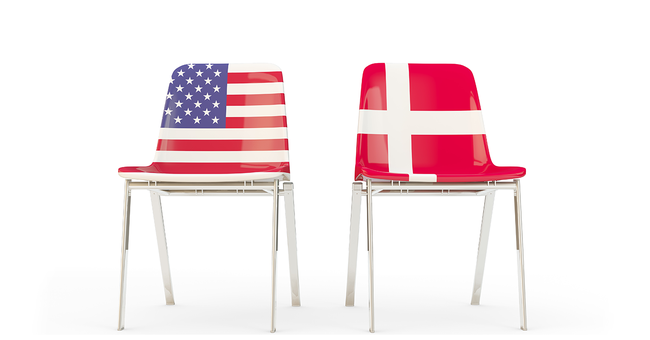 USA und Dänemark © Shutterstock