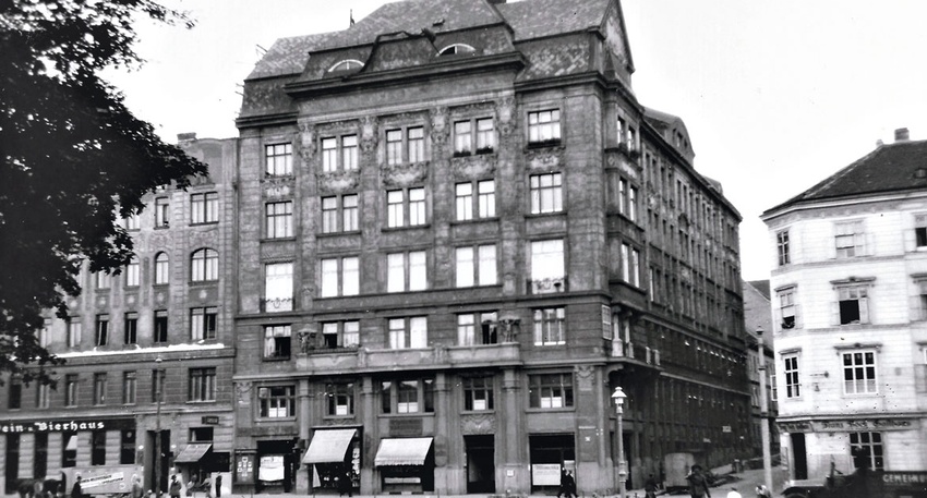 Blick vom Bürgerpark (heute Arne-Carlsson-Park) auf das Apothekerhaus im Juni 1932. © Beigestellt