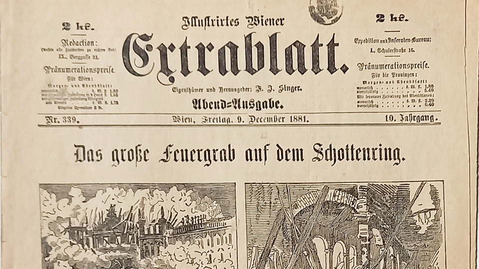 Extrablatt vom 9. Dezember 1881 © beigestellt