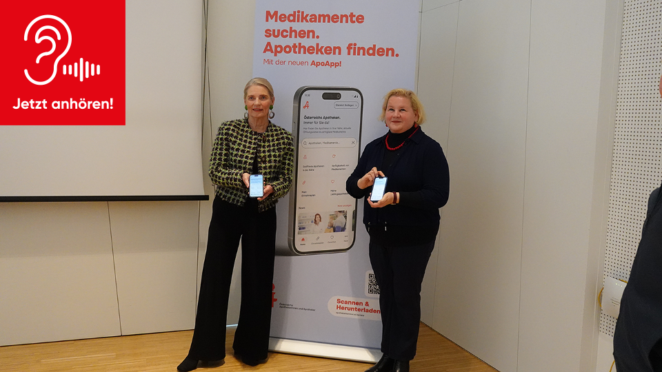 Apothekerkammer-Pr&auml;sidentin Mag. pharm. Dr. Ulrike Mursch-Edlmayr (l.) & Gesundheits- und Sozialministerin Korinna Schumann  &copy; beigestellt