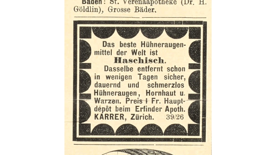 Haschisch-Hühneraugentinktur © Beigestellt
