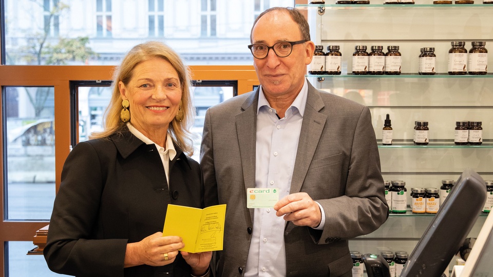 Ulrike Mursch-Edlmayr und Johannes Rauch bei der Präsentation der Aktionswoche „Impfen nützt, impfen schützt“. © Michele Agostinis