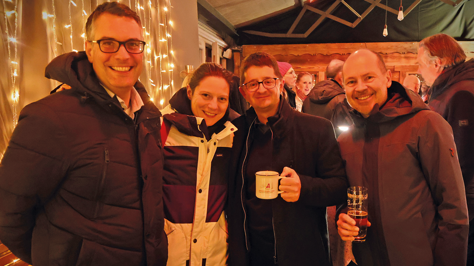 Mag. pharm. Gebhard Hauser (Elisabeth-Apotheke),  Mag. pharm. Kristina K&ouml;nig-Mitterhauser (Zugspitz- Apotheke), Mag. pharm. Joachim Kienzl (Gerlosstein- Apotheke), Mag. pharm. Dr. Matthias K&ouml;nig-Mitterhauser (Pr&auml;sident Tiroler Apothekerkammer) &copy; beigestellt