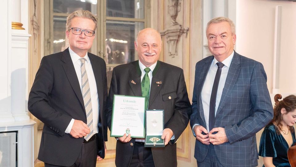 LH Christopher Drexler, Gerhard Kobinger und LH-Stv. Anton Lang © Land Steiermark / Foto Fischer