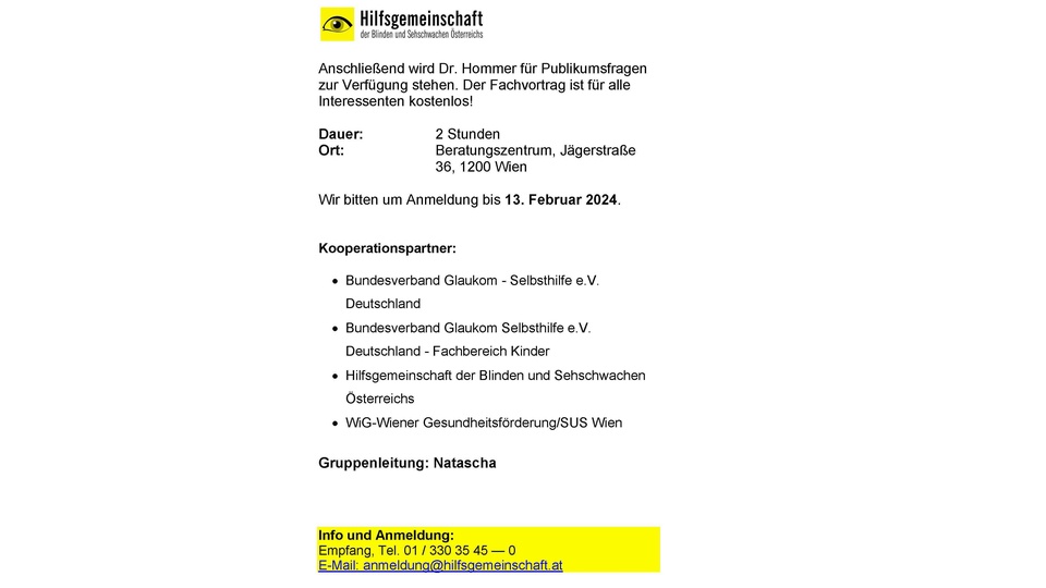Hilfsgemeinschaft © Beigestellt
